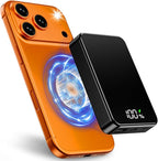 26800mAh Magnetic Power Bank, Mag-Safe Compatible Wireless Portable Charger, Aluminum Alloy, Large Capacity 20W Fast Charging USB-C, Travel Essential, for iPhone 17Air/16/15/14/13/12 Series, Black