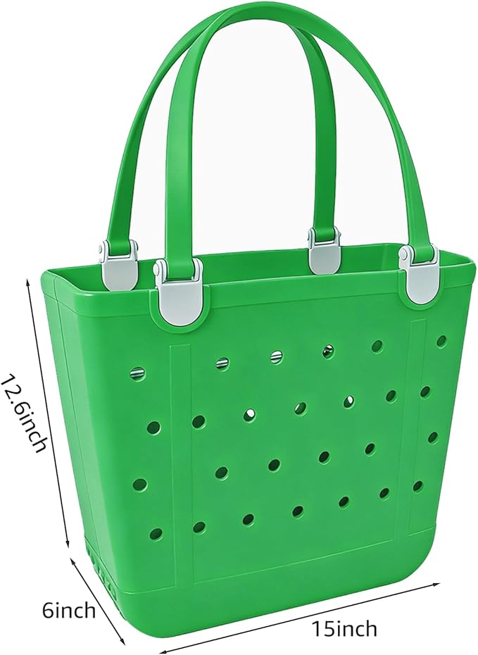Lightweight Extra large Rubber Beach Bag Small mini Tote Bag for Gym Waterproof medium Open Handbag for Pool Sports