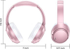 Hybrid Active Noise Cancelling Headphones 120H Long Playtime, 6 ENC Mic, Wireless Over-Ear Bluetooth 6.0 Headphones, Hi-Res Audio, Memory Foam Earcup, Transparency Mode ANC Headphone for Travel Office