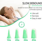 LYSIAN Ultra Soft Foam Earplugs for Sleep 60 Pairs, 38dB SNR Ear Plugs for Sleeping Noise Cancelling, Mowing and Snoring,Double Color Green/White