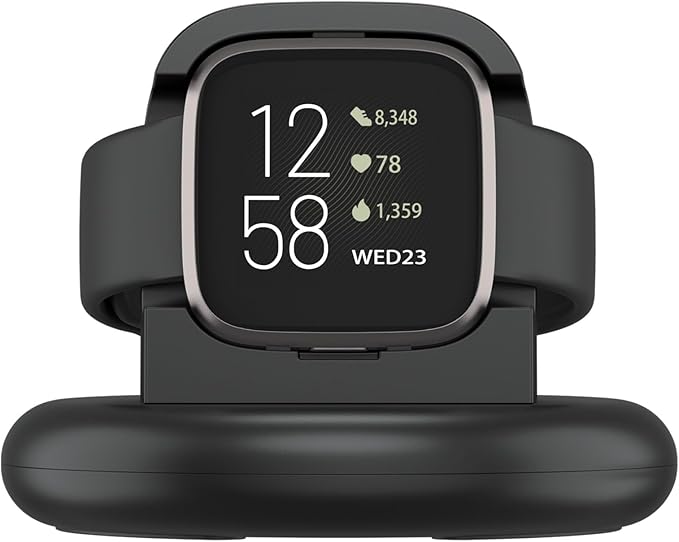 Vancle Charger for Fitbit Versa 2 (Only), Anti-Slip Charging Stand Dock with 4.1Ft USB Cable Cord for Fitbit Versa 2 Smartwatch (Not for Versa/Versa Lite)