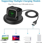 Vancle Charger for Fitbit Versa 2 (Only), Anti-Slip Charging Stand Dock with 4.1Ft USB Cable Cord for Fitbit Versa 2 Smartwatch (Not for Versa/Versa Lite)