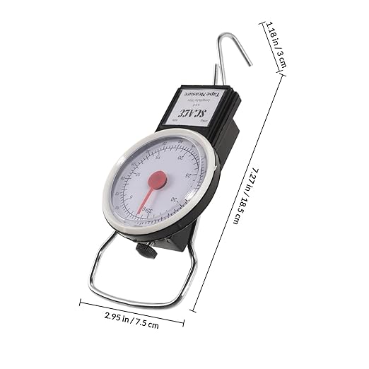 Portable Mini Hanging Spring Luggage Scale 35kg Capacity Handheld Small Travel Weight Scale with Hook for Suitcase and Baggage