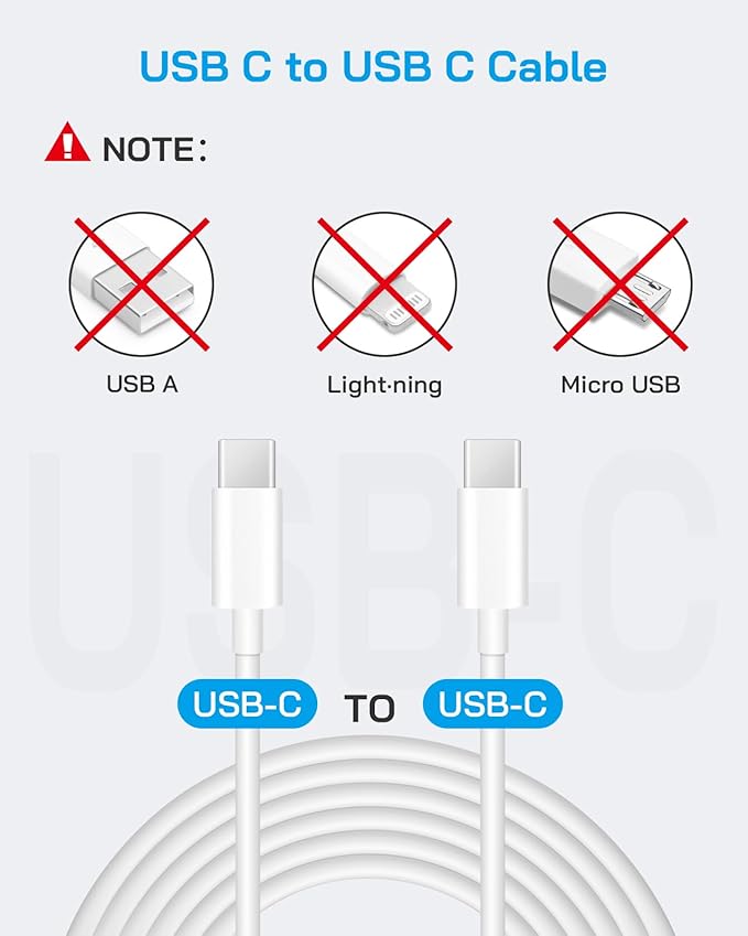 CXX iPhone 17/16/15 Fast Charger [3-Pack] 20W USB C Wall Charger with 6FT C-to-C Cable Compatible with iPhone 17/16/15 Series, USB-C iPad Pro/Air/Mini & More