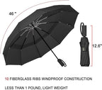 LANBRELLA Umbrella Windproof Compact Travel Umbrella Auto Open Close for Rain