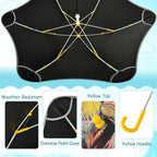 ALAZA Kids Umbrella Stick Umbrellas Cute Umbrella for Boys Girls Toddler UV/Sun Rain Windproof