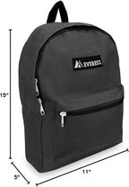 Everest 1045K Basic Backpack, 15", Charcoal