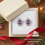Clip on Earbuds Open Ear Accessories for Bose Ultra Open Earbuds - Lightweight Clip-On Decor for Wireless Earbuds (Headphones not Included) (Oval Diamond (Purple))