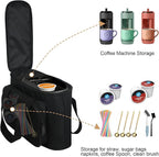 Carrying Bag for Keurig K-Mini Mate Single Serve Coffee Maker, Portable Single Serve Coffee Maker Travel Carrying Case, Thick Padded for Protection, Storage Tote Bag for Coffee Machine