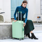 2 Pack Luggage Handle Wraps for Suitcase, Bright Color Comfort Soft Handle Covers (Green)