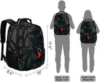 YOREPEK Large Backpack for Men, Extra Large Laptop Backpacks for Men Women, Water Resistant Travel Backpack Airline Approved Business Work Bag Fits 17 Inch Computer, Black