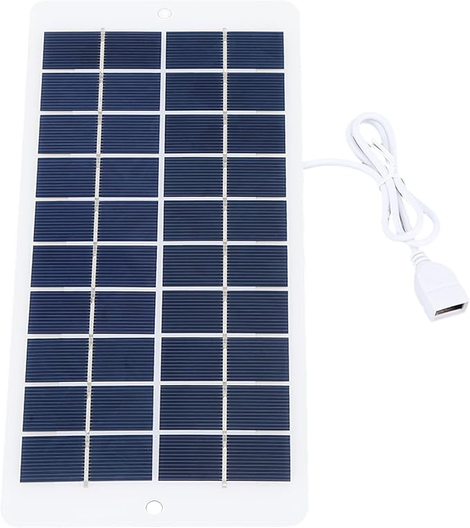 Airshi USB Output Solar Charging Panel, Portable Solar Panel Charger 4.5W 5V Monocrystalline Silicon for Camping