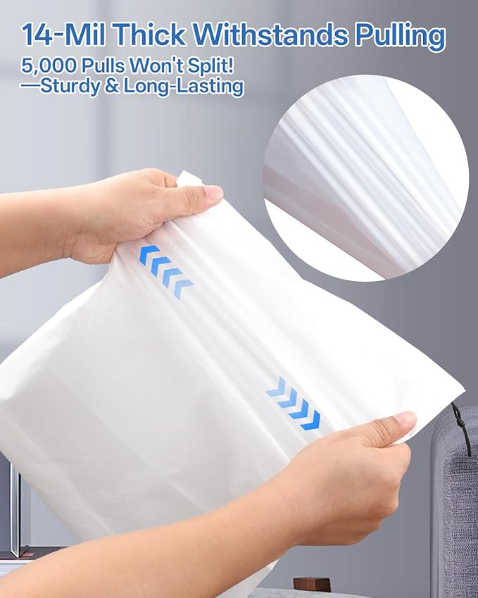 Teskyer 6 Pack Shoe Bags for Travel – Transparent, Waterproof, Portable Shoe Storage for Packing (15.7" x 11.8") – Travel Essentials for Men & Women