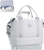 Travel Duffel Bag, Sports Tote Gym Bag, Shoulder Weekender Overnight Bag for Women