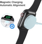 Fast Charger for Apple Watch Charger, Magnetic iWatch Charger to USB A Cable 3.3FT with USB A Wall Plug Adapter for Apple iWatch Series Ultra/10/9/8/7/6/SE/5/4/3/2 (Blue)