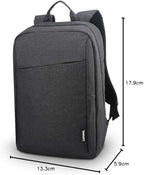 Lenovo Laptop Backpack B210, 15.6-Inch Laptop/Tablet, Durable, Water-Repellent, Lightweight, Clean Design, Sleek for Travel, Business Casual or College, GX40Q17225, Black