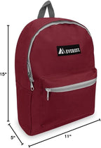 Everest 1045K Basic Backpack, 15", Burgundy