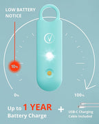 Vantamo Personal Alarm for Self Defense with Low Battery Notice, Strobe Light & Extra Loud 130 dB Double Speakers Safety Keychain Set for Women, Rechargeable Panic Button for Womens Self Defense