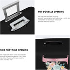 M Alphabet Design Custom Travel Luggage Cover Tag Set TSA Approved Vintage Letter Print Suitcase Protector Men Women (XL 29-32 Inch Luggage)
