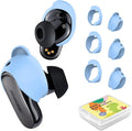 [3 Pairs] Ear Tips Cover for Bose QuietComfort Earbuds II (2022) &Bose QuietComfort Ultra Earbuds (2023), Silicone Sport Ear Hook Cover, Anti-Slip Replacement Eartip Accessories (S,M,L) (Blue)
