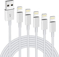 iPhone Charger 5Pack 6FT MFi Certified Lightning Cable Fast Charging Cords Apple Charger Compatible with iPhone 14 13 12 11 XS XR X Pro Max Mini 8 7 6S 6 Plus 5S SE iPad iPod AirPods