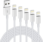 iPhone Charger 5Pack 6FT MFi Certified Lightning Cable Fast Charging Cords Apple Charger Compatible with iPhone 14 13 12 11 XS XR X Pro Max Mini 8 7 6S 6 Plus 5S SE iPad iPod AirPods