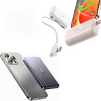 TORRAS Save 20% to Buy Both Together Gray Minimag Power Bank 10000mAh & White Mini Portable Charger 5000mAh