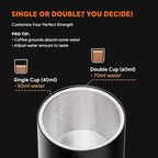 Portable Espresso Machine Mini 12V Rechargeable 3-in-1 Multi-Function Electric Coffee Machine One Key Extraction Compatible with NS & DG Capsules and Ground Coffee for Office Home (BLACK-NEW)