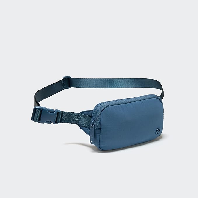 Pander Mini Belt Bag – Ultra Compact, Fits 6.7” Phone, Lipstick, Earbuds, Essentials, Small Crossbody Waist Purse, Denim Blue
