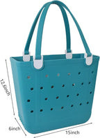 Lightweight Extra large Rubber Beach Bag Small mini Tote Bag for Gym Waterproof medium Open Handbag for Pool Sports