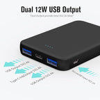 S22 Portable Charger, Mini Colorful Power Bank, PowerNano, 5000mAh External Battery Pack Compatible with iPhone 15/14/13/12/11/X All Series and Android Phone