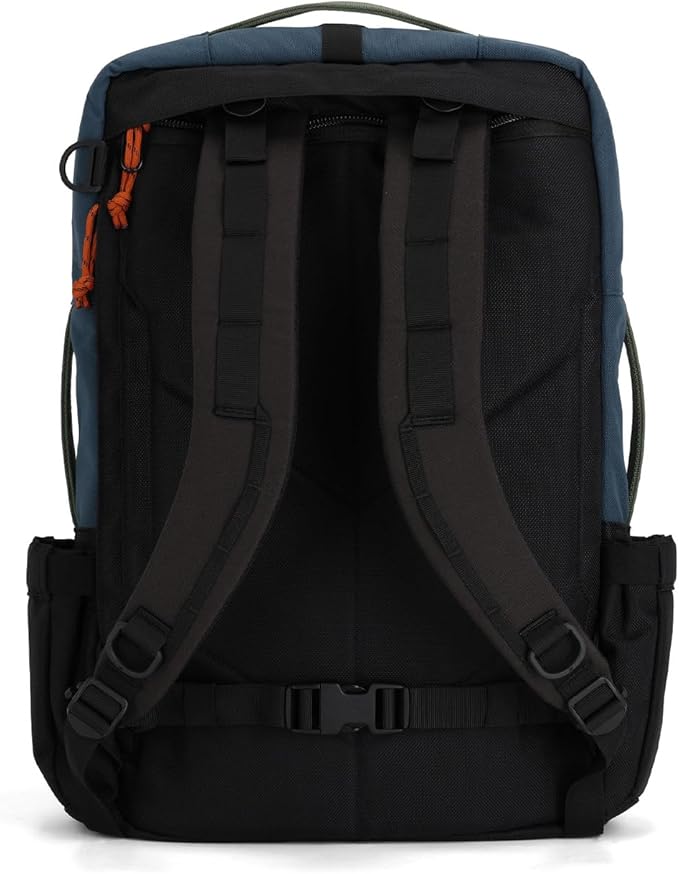 Topo Designs Global Travel Bag 30-40 Liter - Carry-on Compliant Versatile Pack, 3 Carry Options, External Laptop Sleeve (30L, Olive/Dark Khaki)