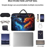 Laptop Shoulder Bag for Women Men, Waterproof Computer Case Messenger Bag Briefcase for Business Office Travel