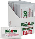 CoreTex Bug X 30 Mosquito, Tick, & Insect Repellent Wipes with 30% DEET - Pack of 25 Single-Use Bug Repellent Wipes for Up to 7 Hours of Reliable Protection Against 12 Types of Biting Insects