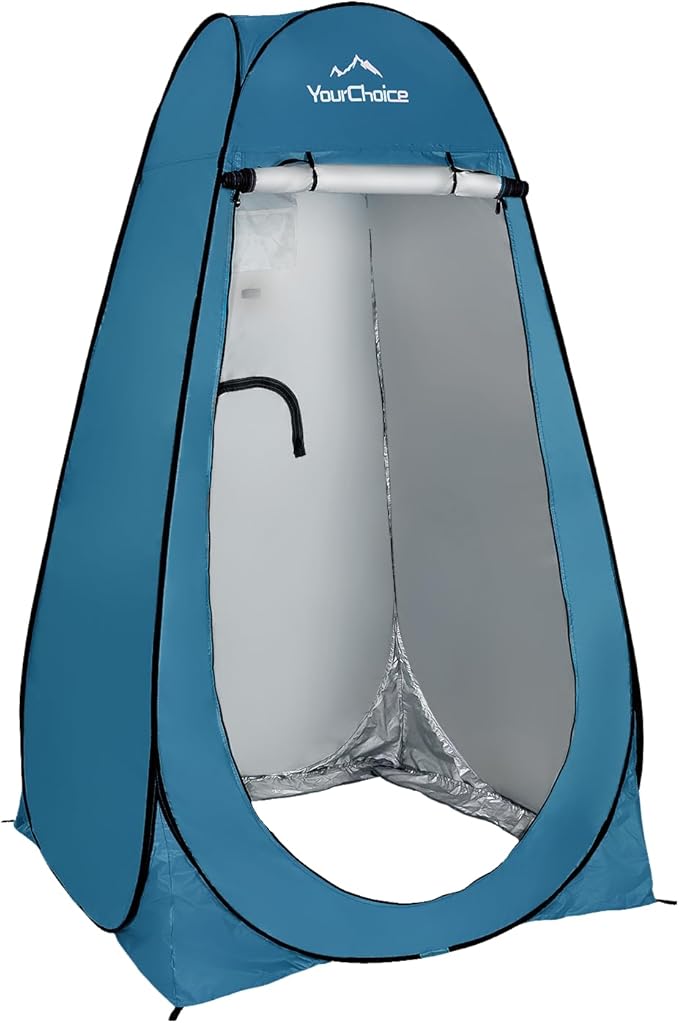 Your Choice Pop Up Privacy Tent, 3.9x3.9x6.2FT Portable Shower Tent for Camping, Waterproof Outdoor Changing Room with Carry Bag for Beach Hiking RV Fishing | Portable, for Camping, Beach, Hiking, with Carry Bag, Quick Setup