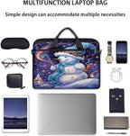 Laptop Shoulder Bag for Women Men, Waterproof Computer Case Messenger Bag Briefcase for Business Office Travel