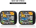 2 Pack Luggage Handle Wrap with Travel Tags - Non-Slip Protective Cover Soft Handle Grips Covers for Suitcase(Crocodile Elephant Whale)