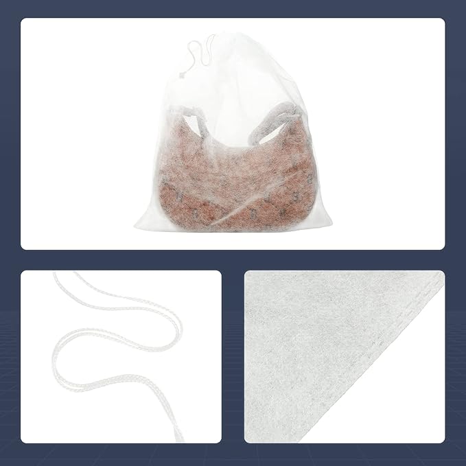 Berlune 100 Pcs Dust Bags for Purses Storage Bags for Handbags Non Woven Fabric Handbags Storage, Shoe Travel Package for Packing, Home Closet Organizer Dust Cover (15.7inx19.7in)