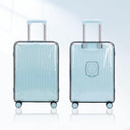 Krute Disassembly-Free Suitcase Cover 20 inch Luggage Cover PVC Waterproof Dustproof Anti-Scratch Transparent Travel Suitcase Protectors