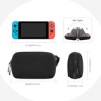 simtoper Electronic Organizer Travel Case Bag for Cables, Switch, SD card, Passport and More – Ultimate Protection & Portability Waterproof (Black)