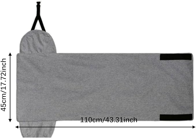 Baoblaze Airplane Foot Hammock Support Adjustable Plane Footrest High Performance Convenient Travel Essentials for Women Men Long Trip, Gray