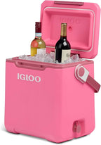Igloo Tag Along Too Coolers | Insulated Hard Shell Picnic Style Cooler | Rolling Ice Chest