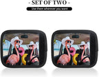 2 Pack Luggage Handle Wrap with Travel Tags - Non-Slip Protective Cover Soft Handle Grips Covers for Suitcase(Funny Flamingos)