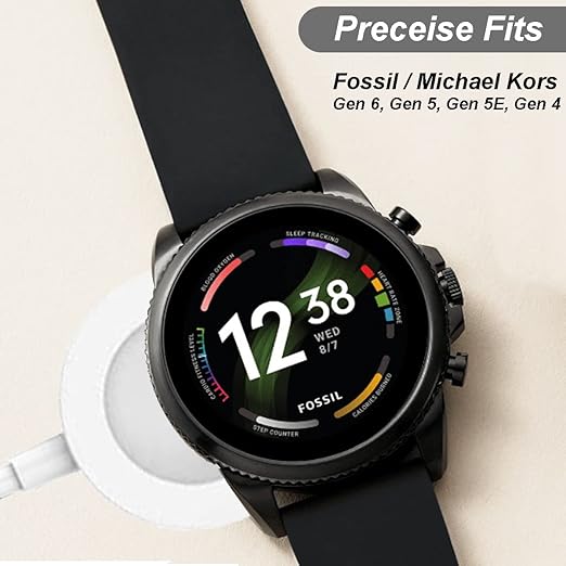 Charger for Fossil Gen 6/5/4/Sport, for Michael Kors Gen 6/5E/ 5/4 Smart Watch Magnetic Charging Cable (1, White)