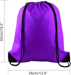 PLULON 25 Pcs Purple Drawstring Backpack Bags Bulk String Backpack Cinch Sack Pull Sport Gym Backpack Bags for Yoga Traveling Outdoor Sports