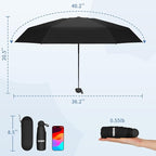 Yoobure Travel Umbrella Portable Compact Umbrellas, Pocket Mini for Purse, Umbrellas for UV Sun & Rain Small for Backpack, Umbrella with Case Folding for Kids Women