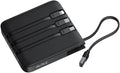VRURC 20000mAh Portable Charger with Built-in 4 Cables, Battery Pack Charger Portable PD 20W Fast Charging, Power Bank for iPhone 17 X Samsung Galaxy S26 Series Android Phone, Black