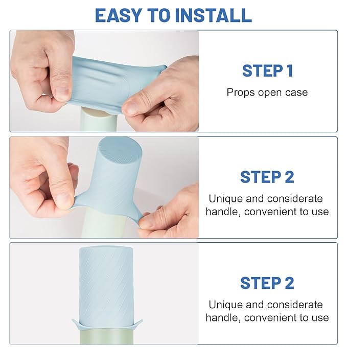Mrsdry Bottle Covers for Travel, Elastic Sleeves for Leak Proofing, Silicone toiletry Containe sleeves, Leak Locks Travel Accessories for Shampoo Conditioner Wash Body Bottles (16pack)