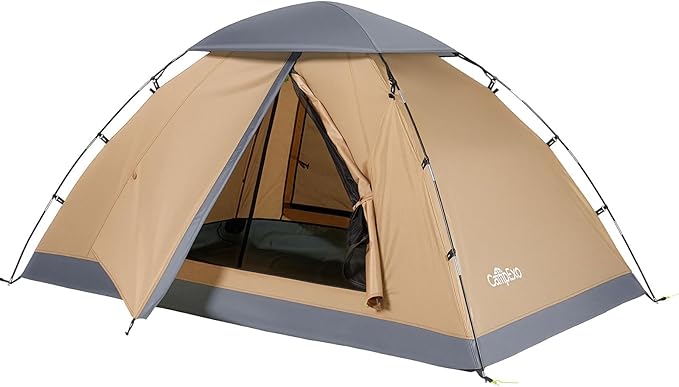 Camping Tent, 1/2 Person Tent, Lightweight Waterproof Backpacking Tent, 5-Minute Setup Outdoor Tent with Carry Bag, Ideal for Camping Hiking