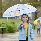 Bluey Umbrella for Toddlers and Kids, Waterproof and Bingo Canopy, Character Handle, Wrist Strap, 29 Inch